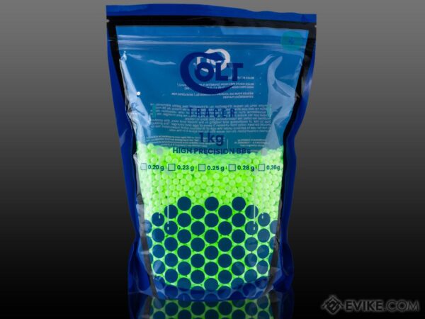 Colt Licens High Grade Precision Airsoft Tracer BBs (Peso: 0,28g / 1kg / Verde)