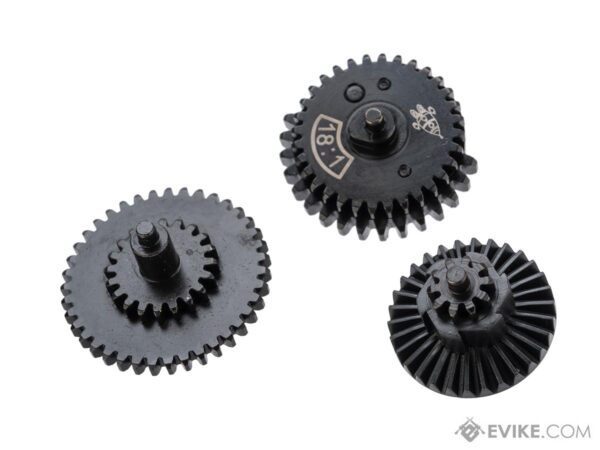 Rocket Airsoft CNC Steel Gear Set para Tokyo Marui Spec Airsoft AEG Gearboxes (Tipo: 18:1 Standard)